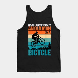 Never Underestimate An Old Guy With A Bicycle Tank Top